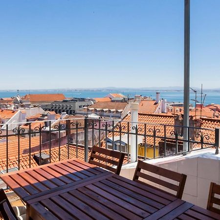 Amazing Rooftop Terrace With River And Historic City View 4 Bedrooms 4 Bathrooms Ac 19Th Century Building Chiado Lisboa Exteriér fotografie