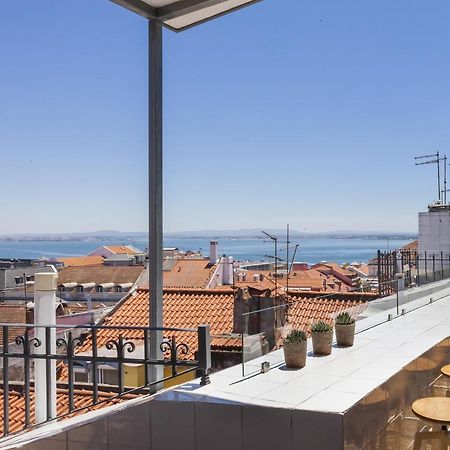 Amazing Rooftop Terrace With River And Historic City View 4 Bedrooms 4 Bathrooms Ac 19Th Century Building Chiado Lisboa Exteriér fotografie