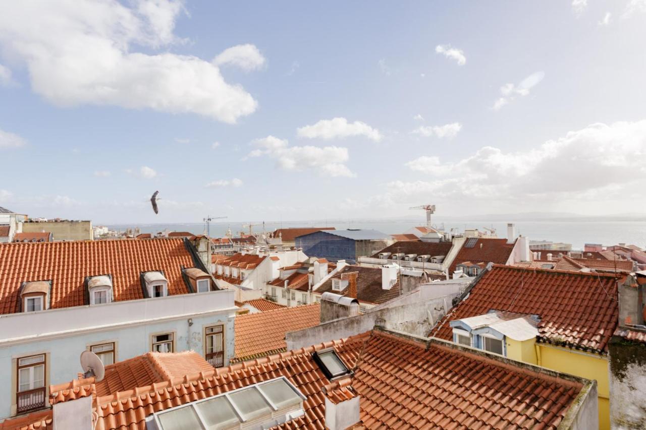 Amazing Rooftop Terrace With River And Historic City View 4 Bedrooms 4 Bathrooms Ac 19Th Century Building Chiado Lisboa Exteriér fotografie