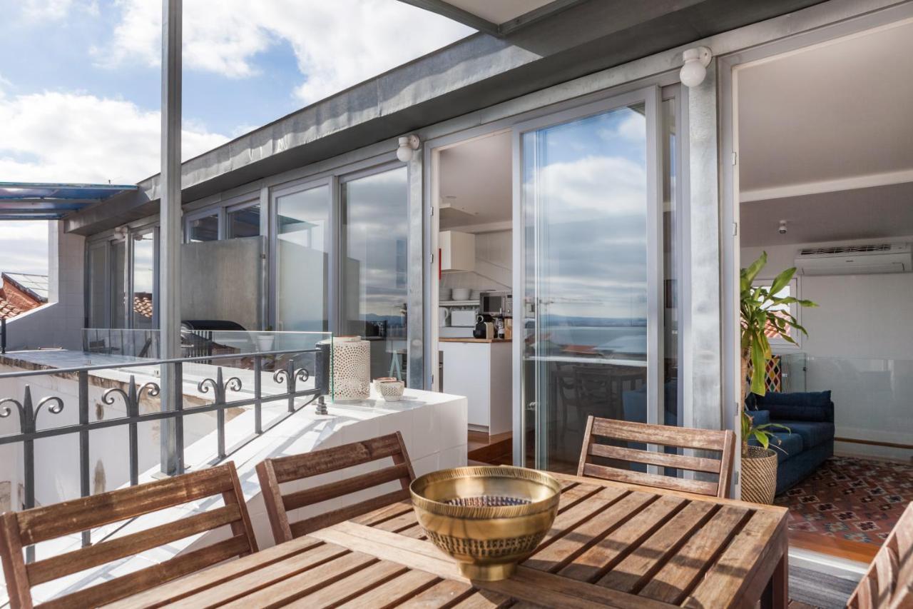 Amazing Rooftop Terrace With River And Historic City View 4 Bedrooms 4 Bathrooms Ac 19Th Century Building Chiado Lisboa Exteriér fotografie