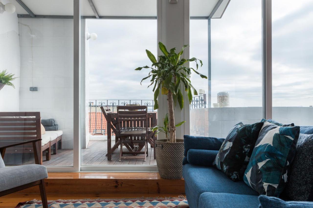 Amazing Rooftop Terrace With River And Historic City View 4 Bedrooms 4 Bathrooms Ac 19Th Century Building Chiado Lisboa Exteriér fotografie