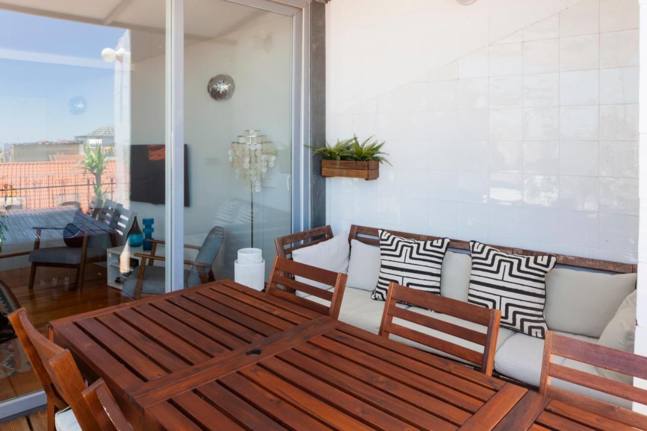 Amazing Rooftop Terrace With River And Historic City View 4 Bedrooms 4 Bathrooms Ac 19Th Century Building Chiado Lisboa Exteriér fotografie